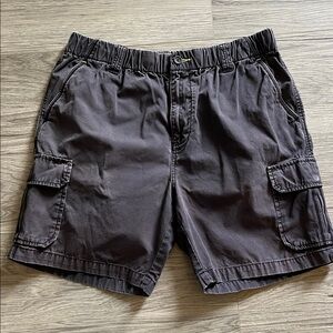 Tommy Bahama RELAX Mens Blue Cargo Shorts elastic waist size Large